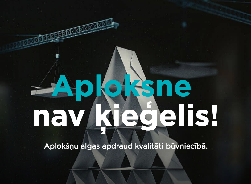Image for Aicina sabiedrību iesaistīties cīņā pret aplokšņu algām būvniecības nozarē